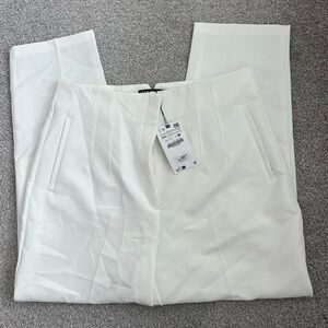 Zara Women’s White High Waisted Pant Size XXL